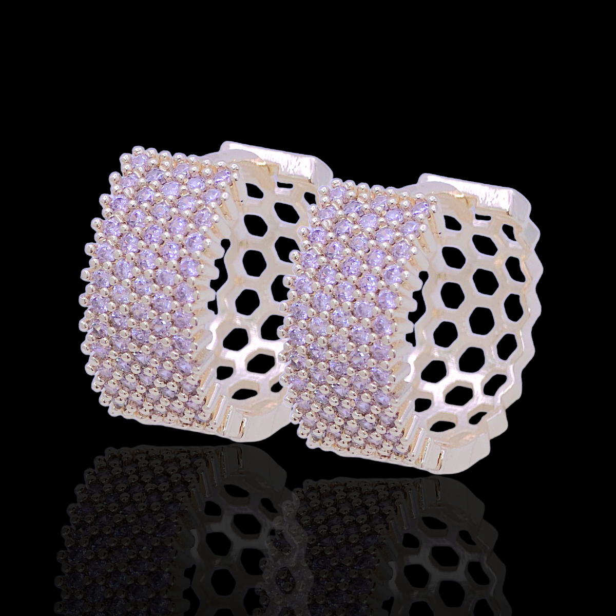 Oro Laminado Gold Filled Vienna Royal Sparkle Earrings