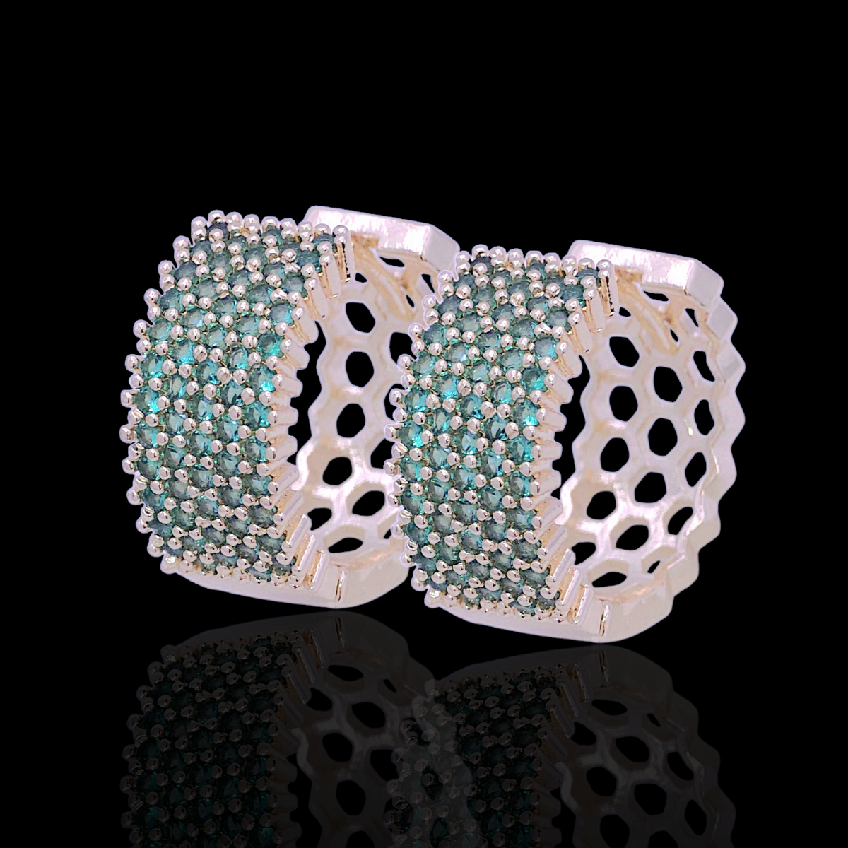 Oro Laminado Gold Filled Vienna Royal Sparkle Earrings