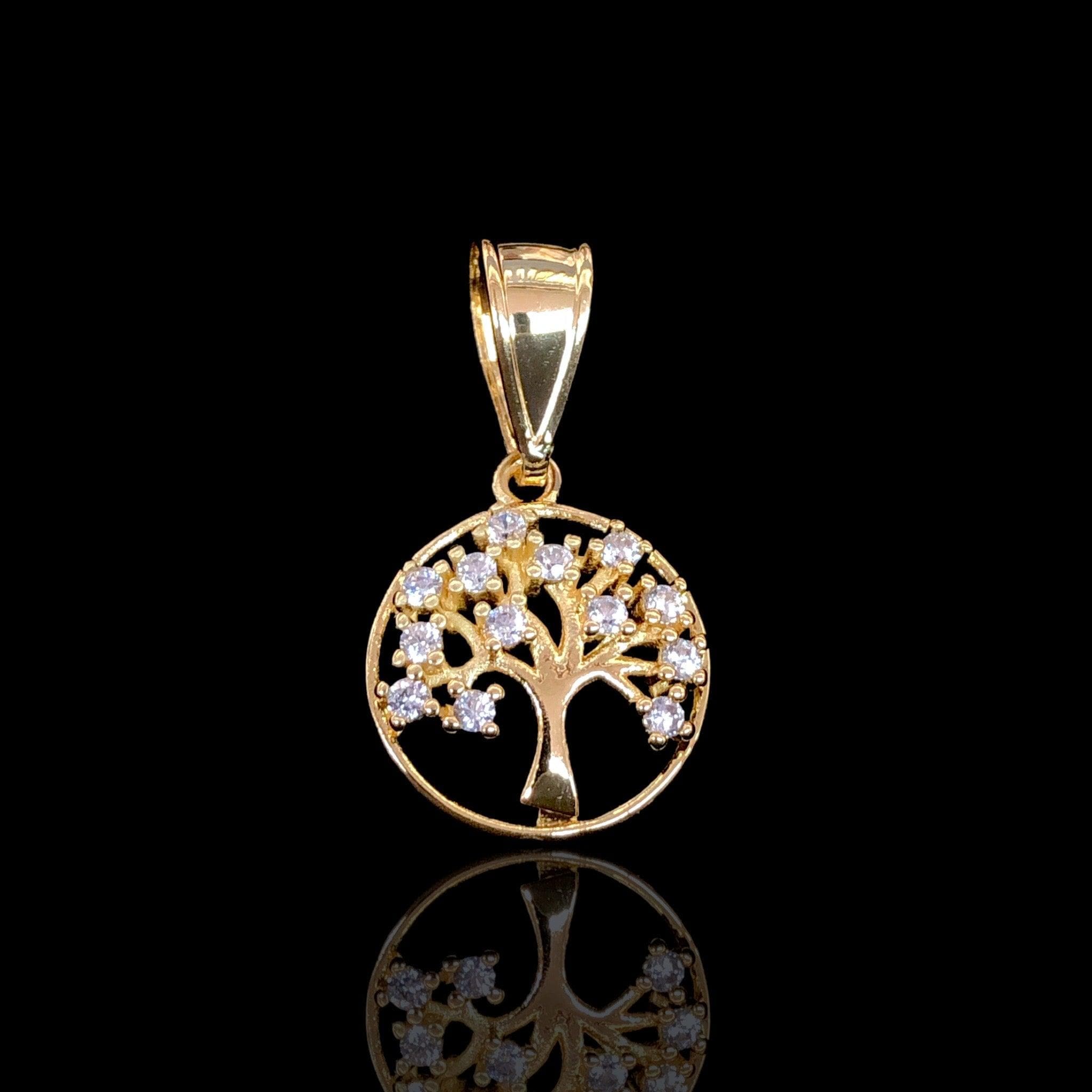 Oro Laminado Gold Filled Tree of Life Pendant