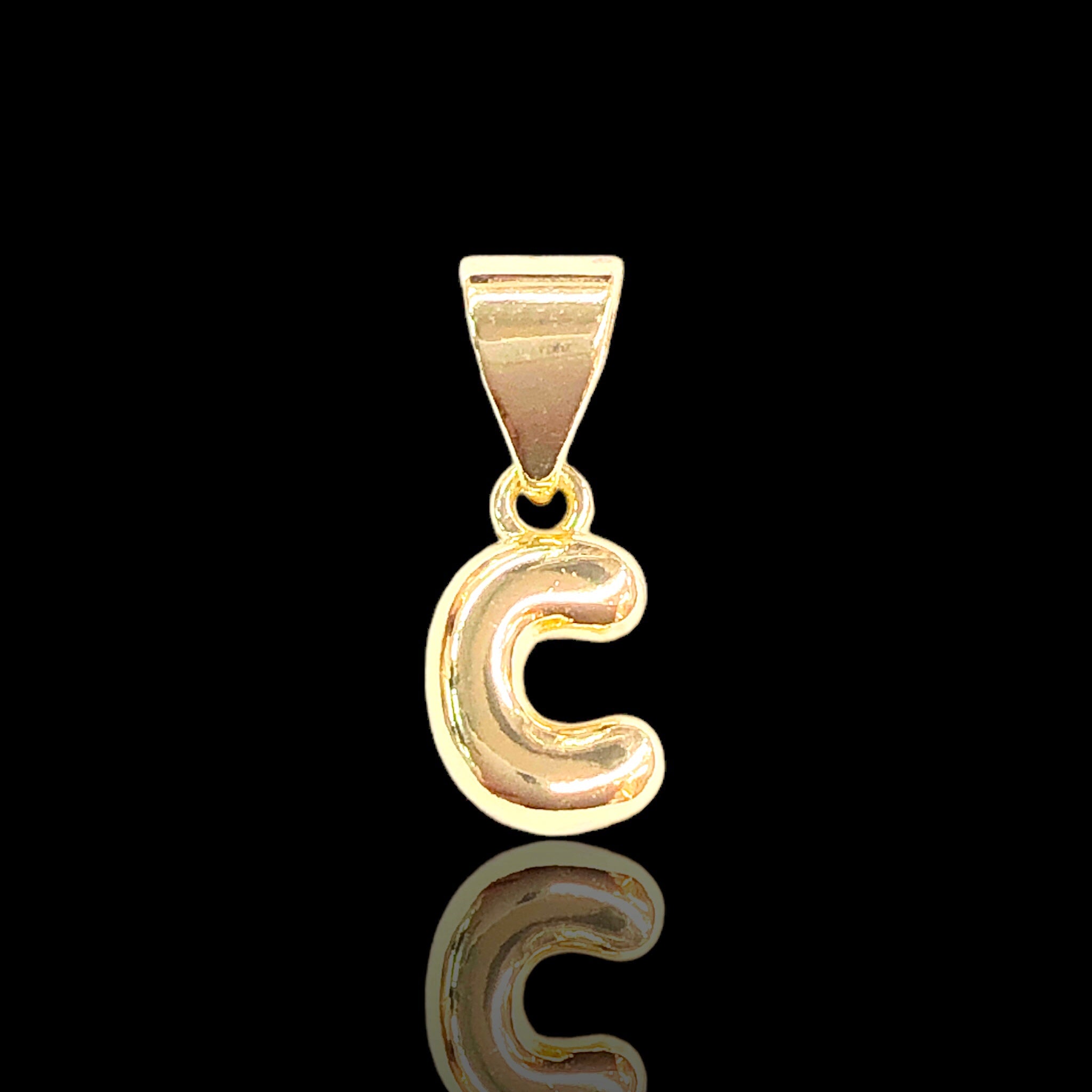 18K Gold Filled Mini Alphabet Letter Pendant - Kuania Oro Laminado