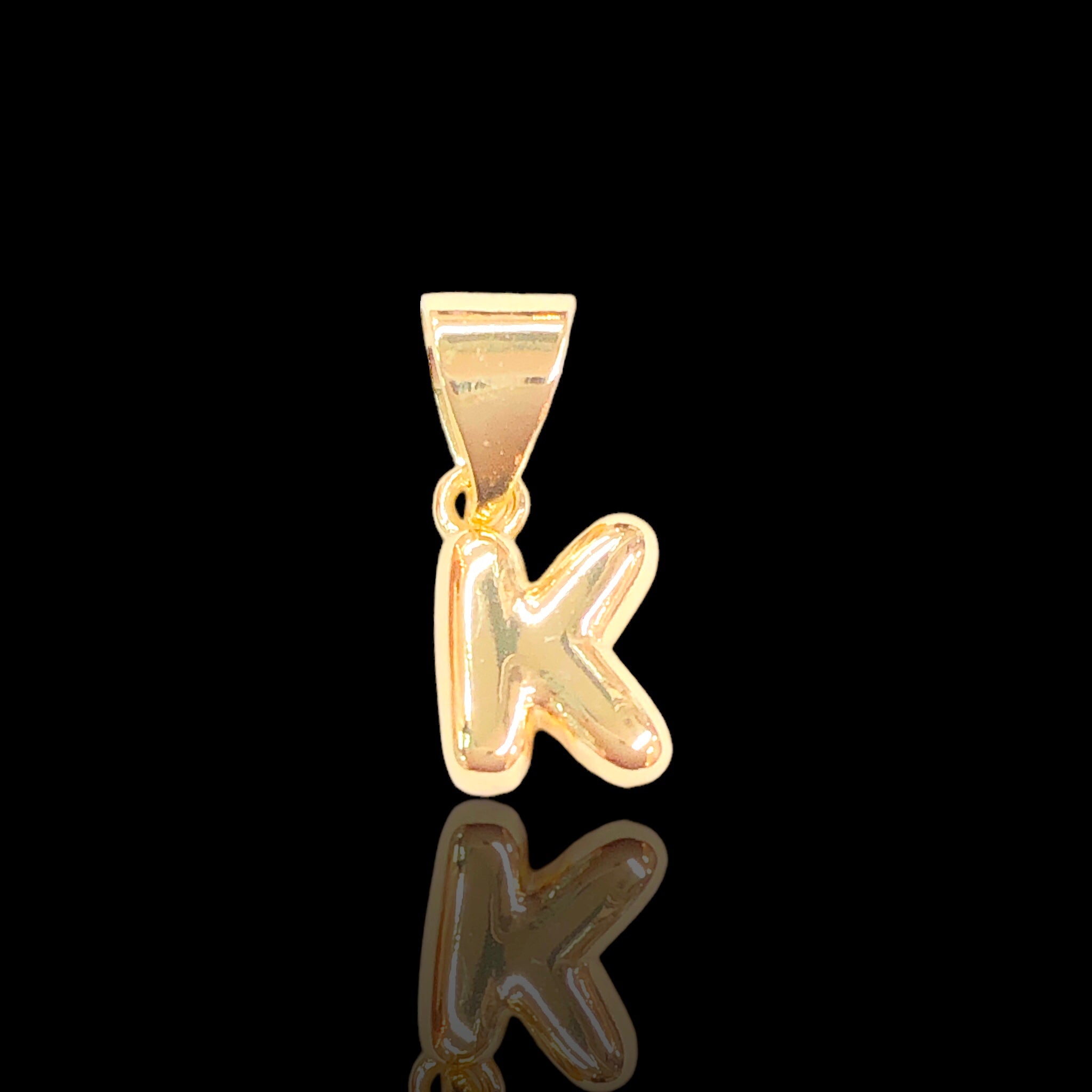 18K Gold Filled Mini Alphabet Letter Pendant - Kuania Oro Laminado