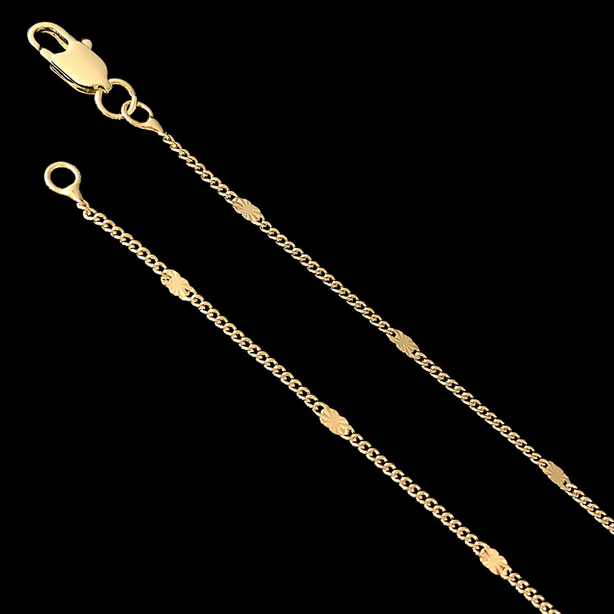 18K Gold Filled 1.8mm Italia Criss Cut Chain (Pack of 12)