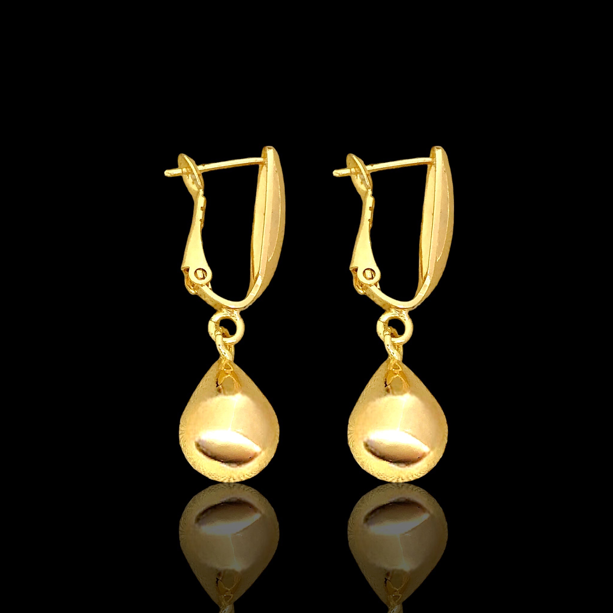 18K Gold Filled Dew of the Sun Dangle Earrings- kuania oro laminado