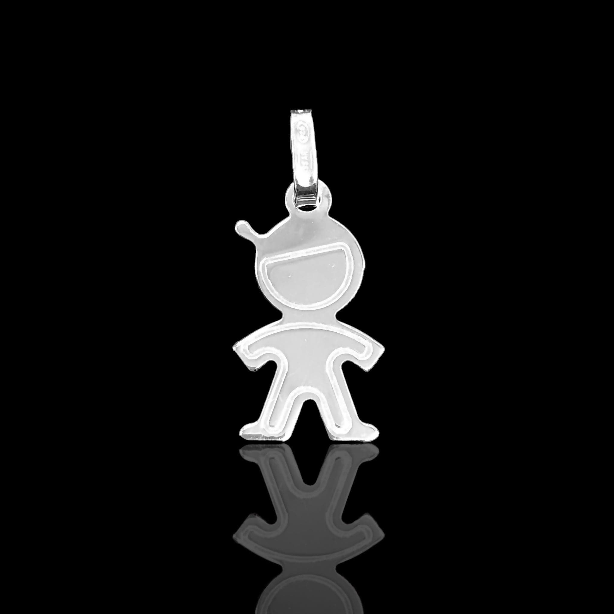 925 Sterling Silver Girl & Boy Pendant - Kuania 925 Sterling Silver