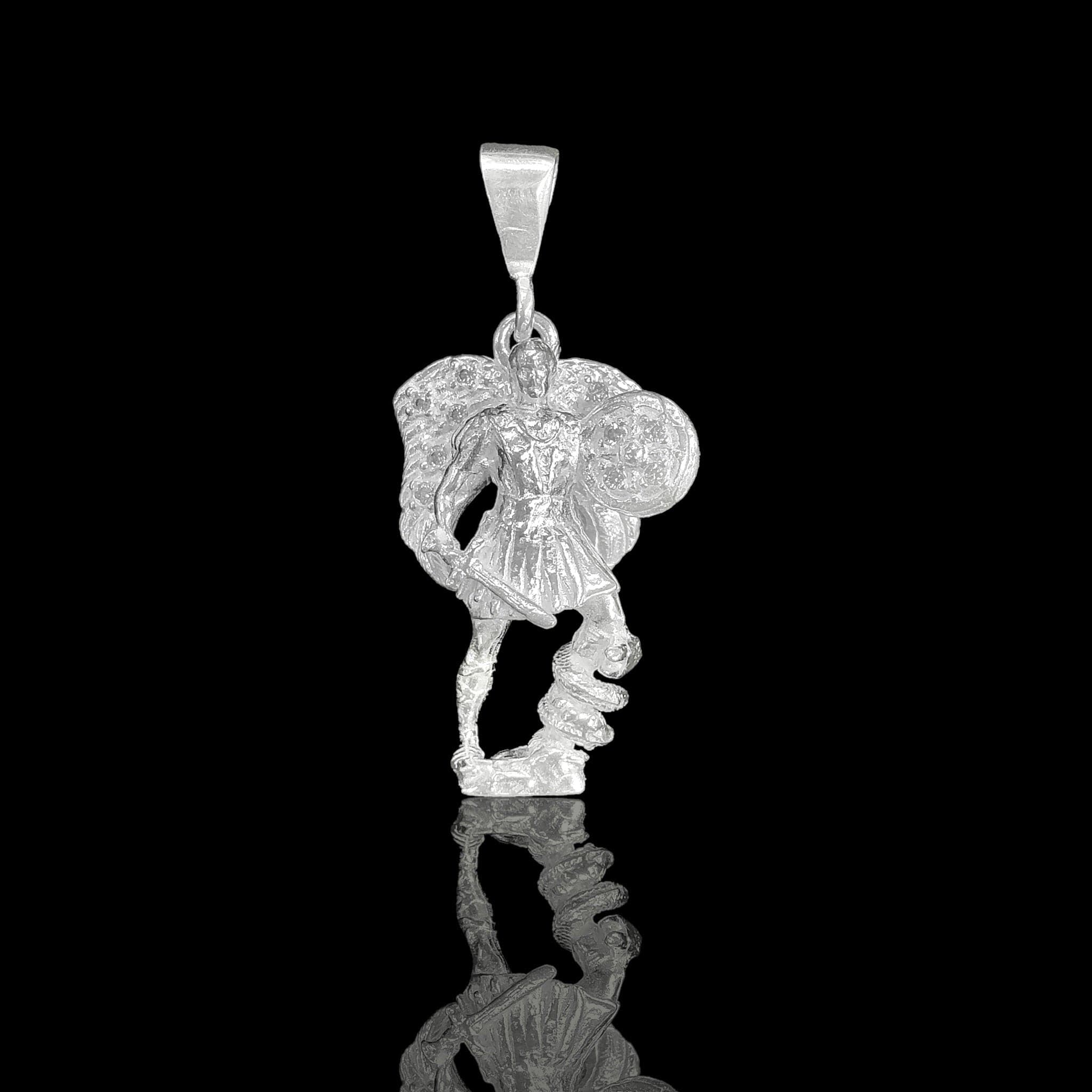 925 Sterling Silver Archangel Michael Pendant - Kuania 925 Sterling Silver