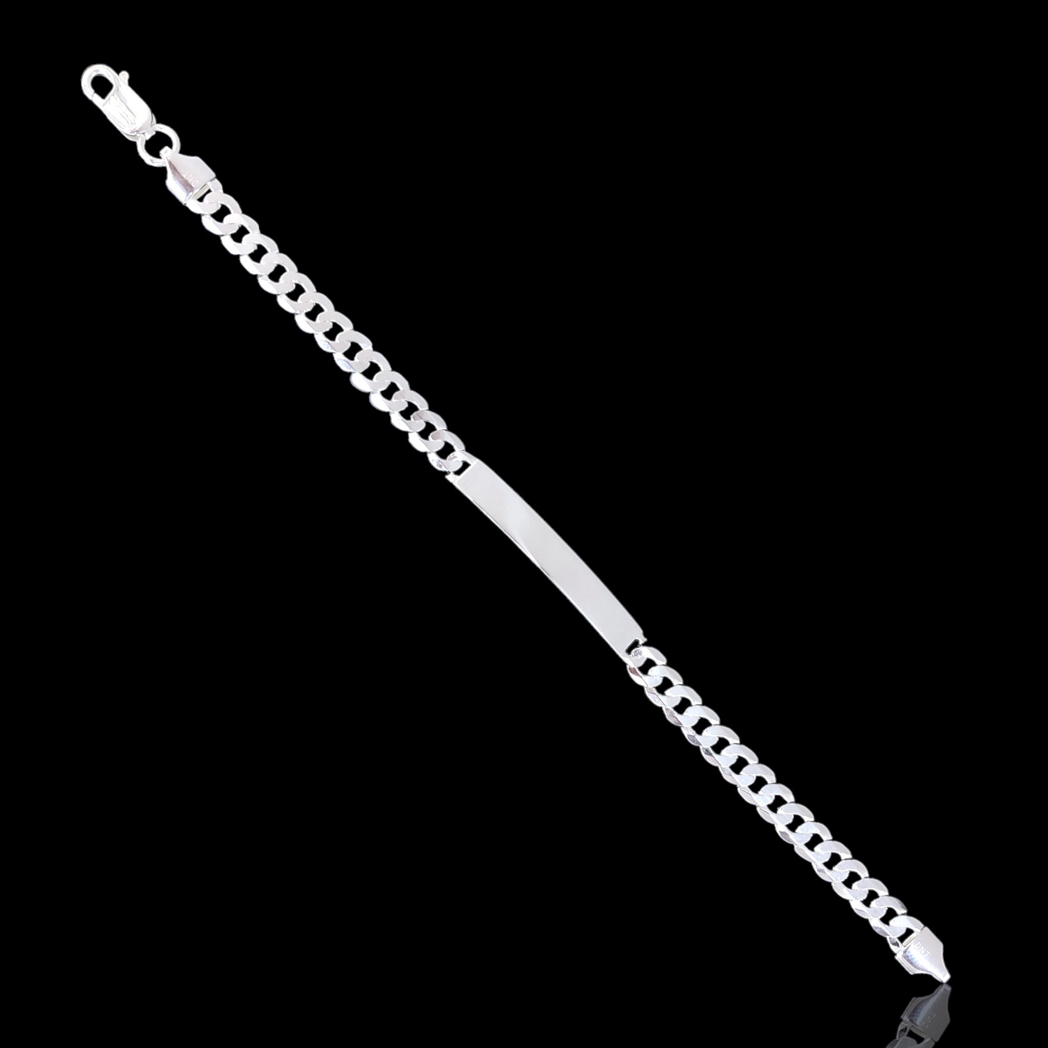 925 Sterling Silver Cuban Chain 5.5mm ID Bracelet - Kuania 925 Sterling Silver