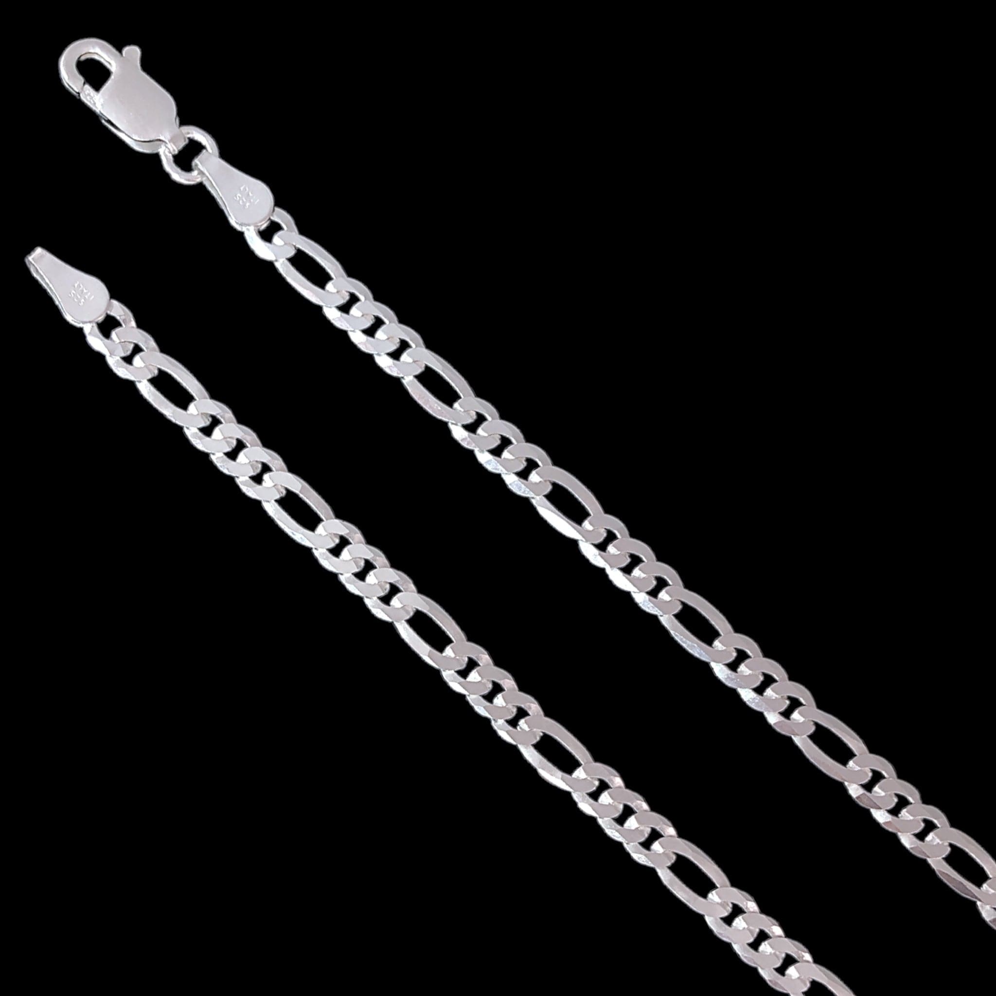 925 Sterling Silver 3mm Figaro Chain