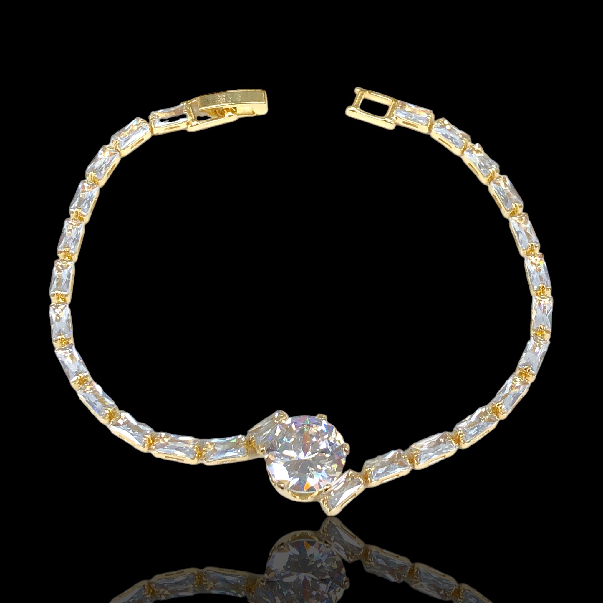 18k Gold Filled Midnight Sparkle CZ Bracelet