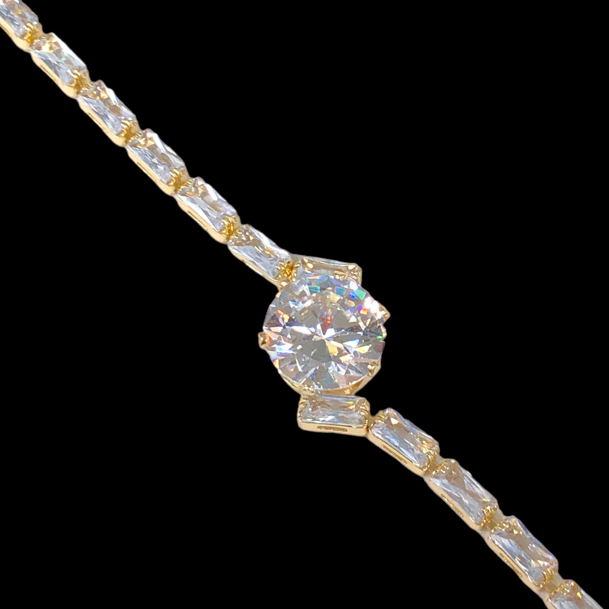 18k Gold Filled Midnight Sparkle CZ Bracelet