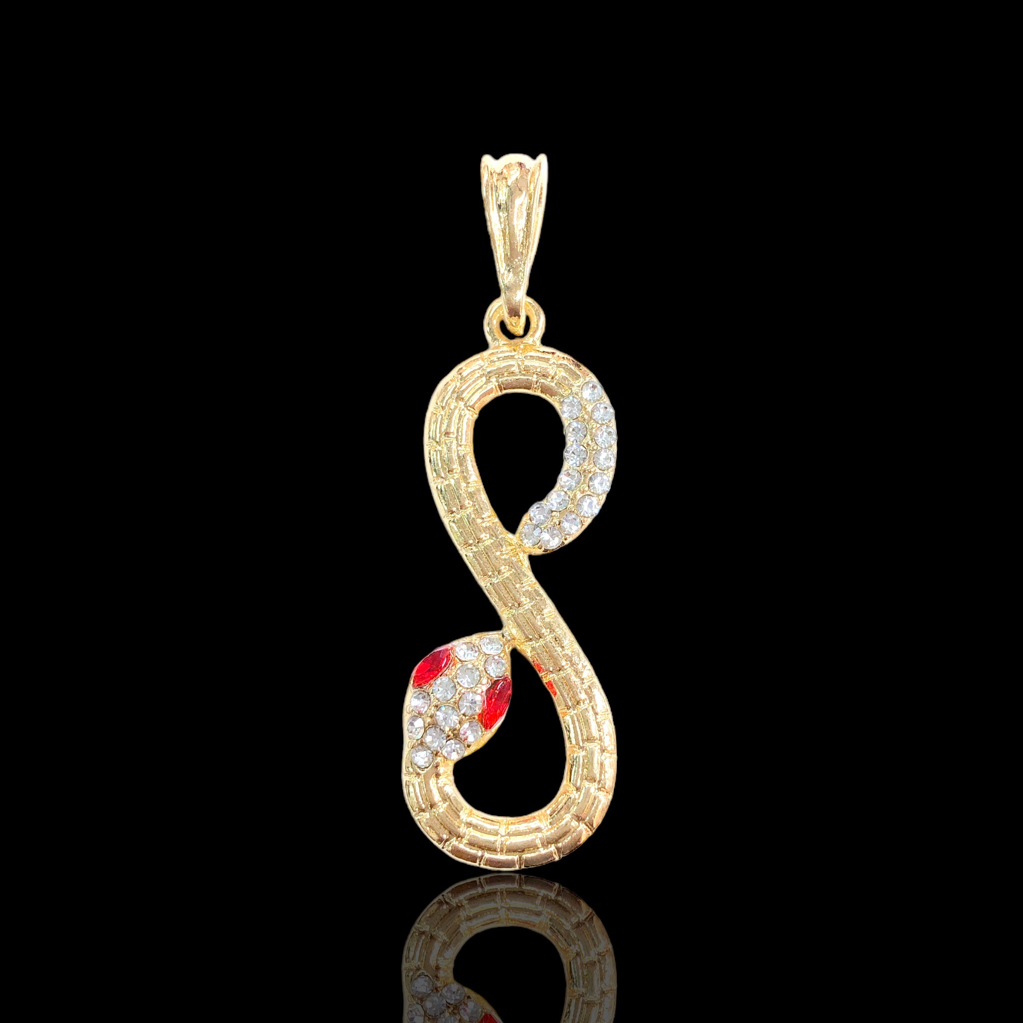 18K Gold Filled Amazon Snake Viper Pendant