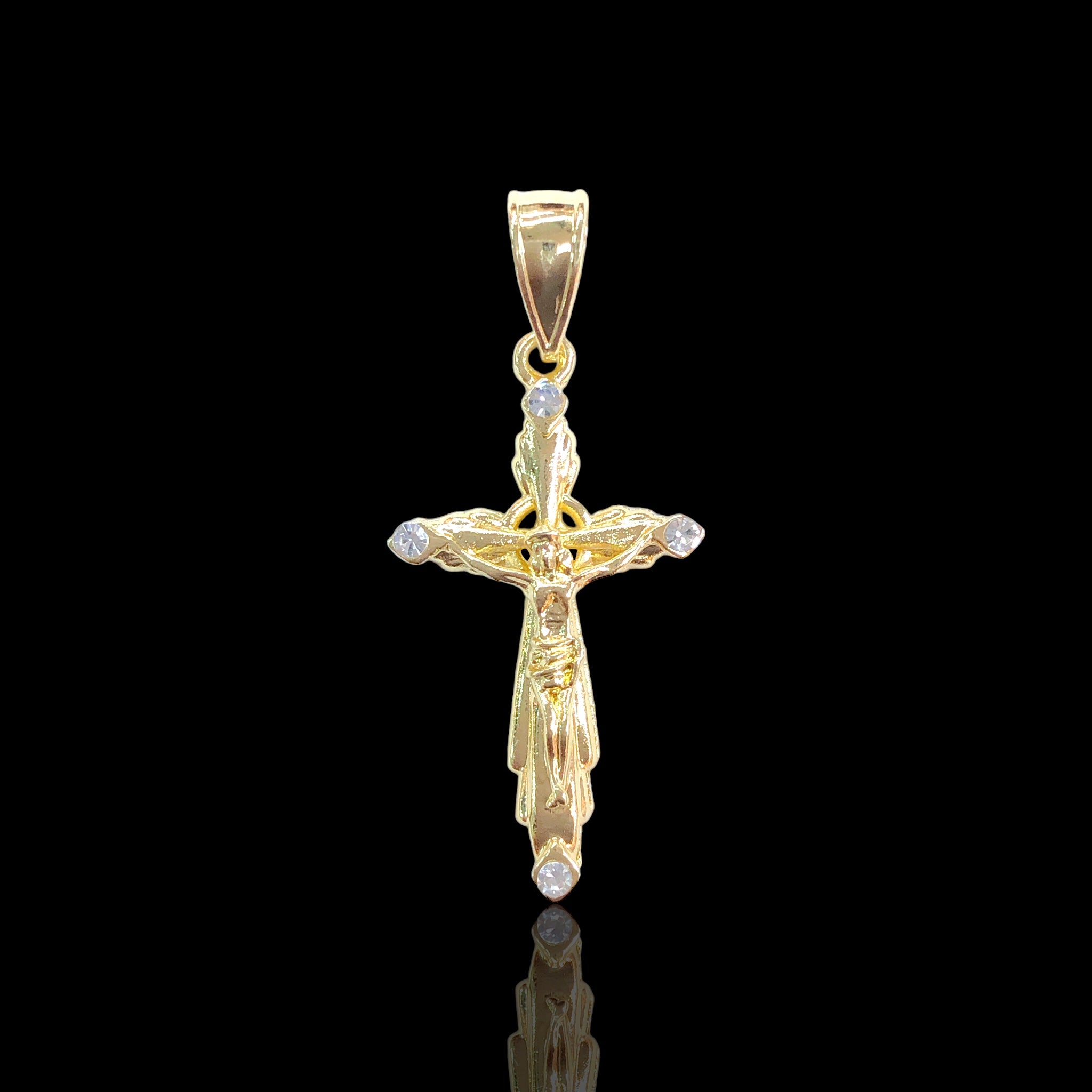 18K Gold Filled Jesus Cross Pendant