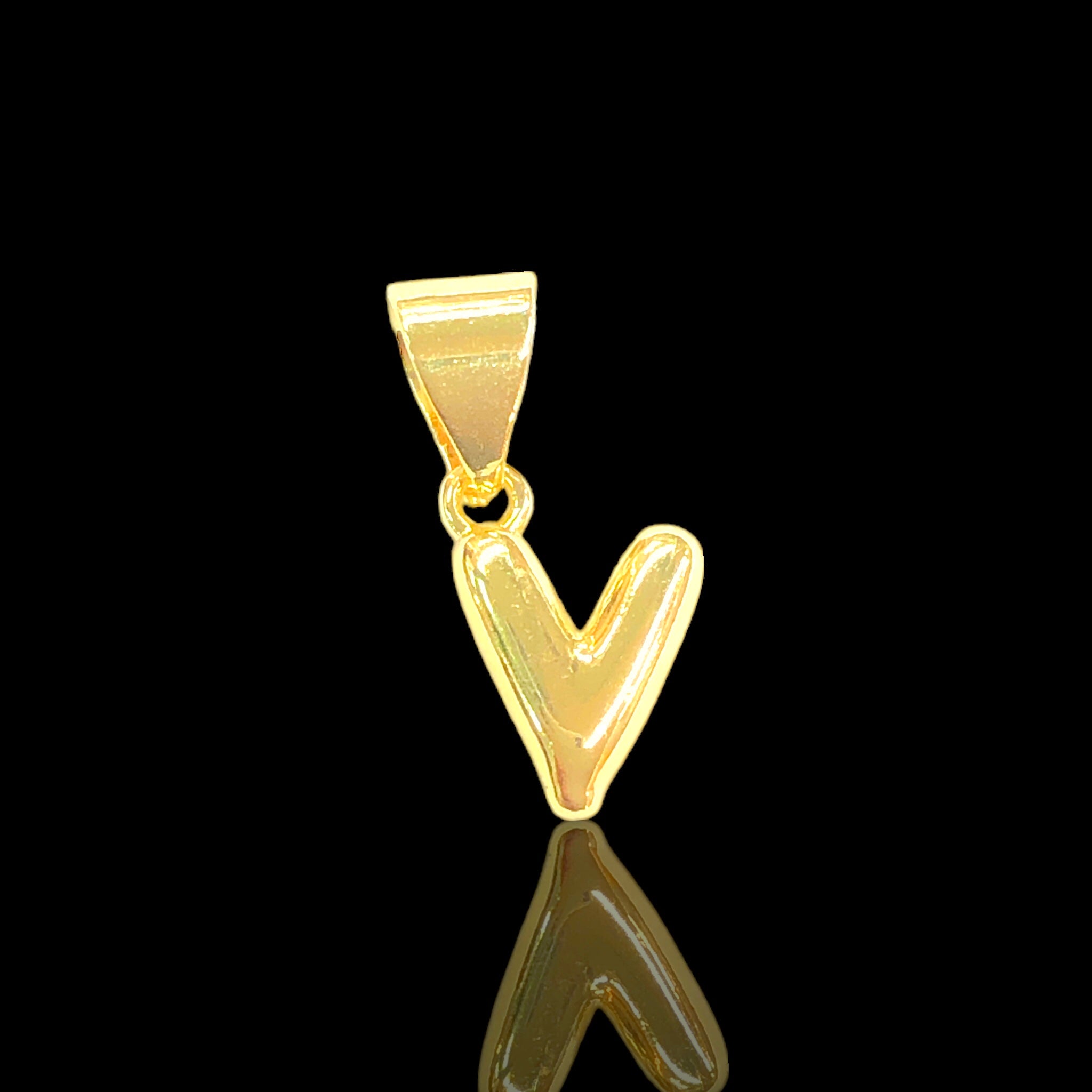 18K Gold Filled Mini Alphabet Letter Pendant