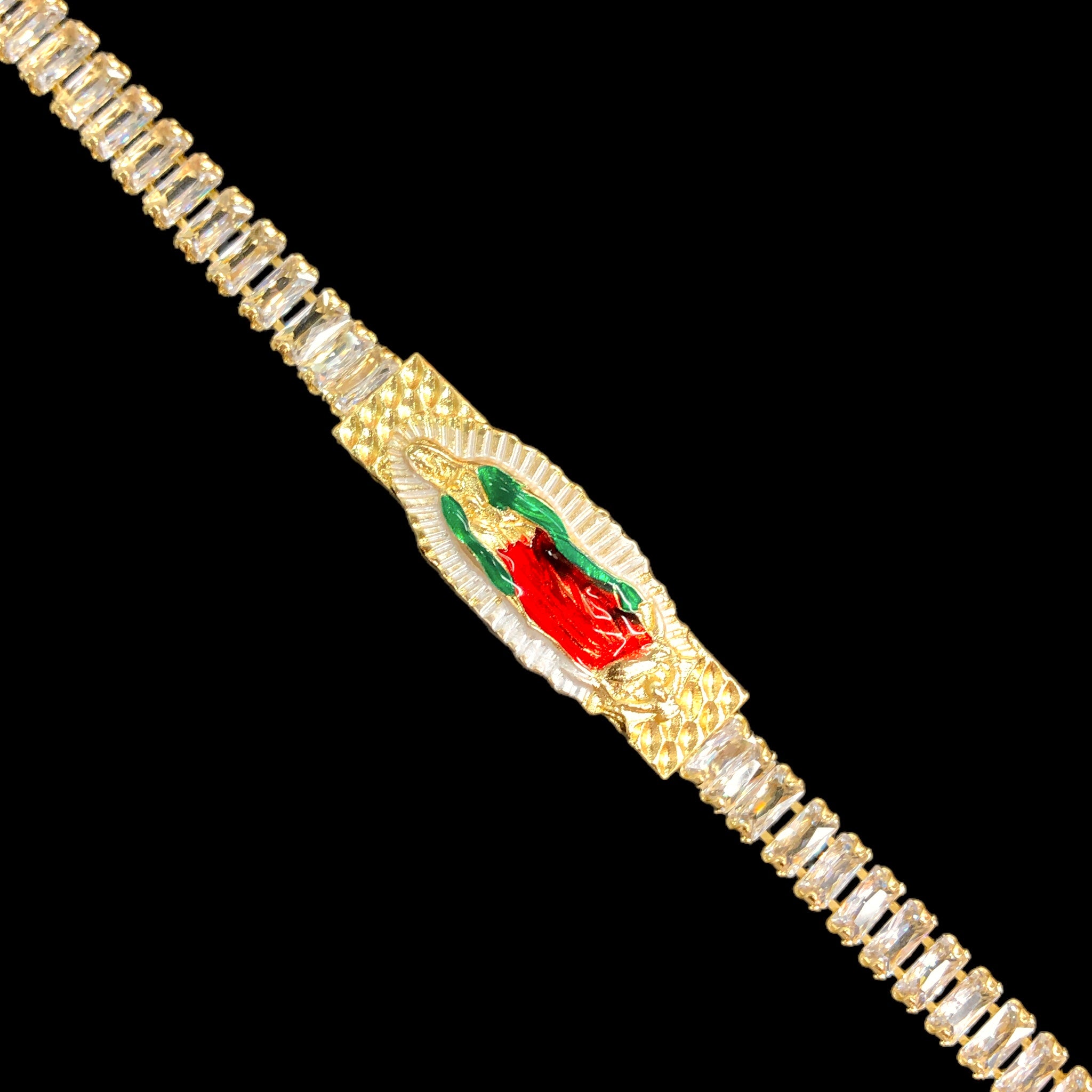 18k Gold Filled Guadalupe CZ Bracelet