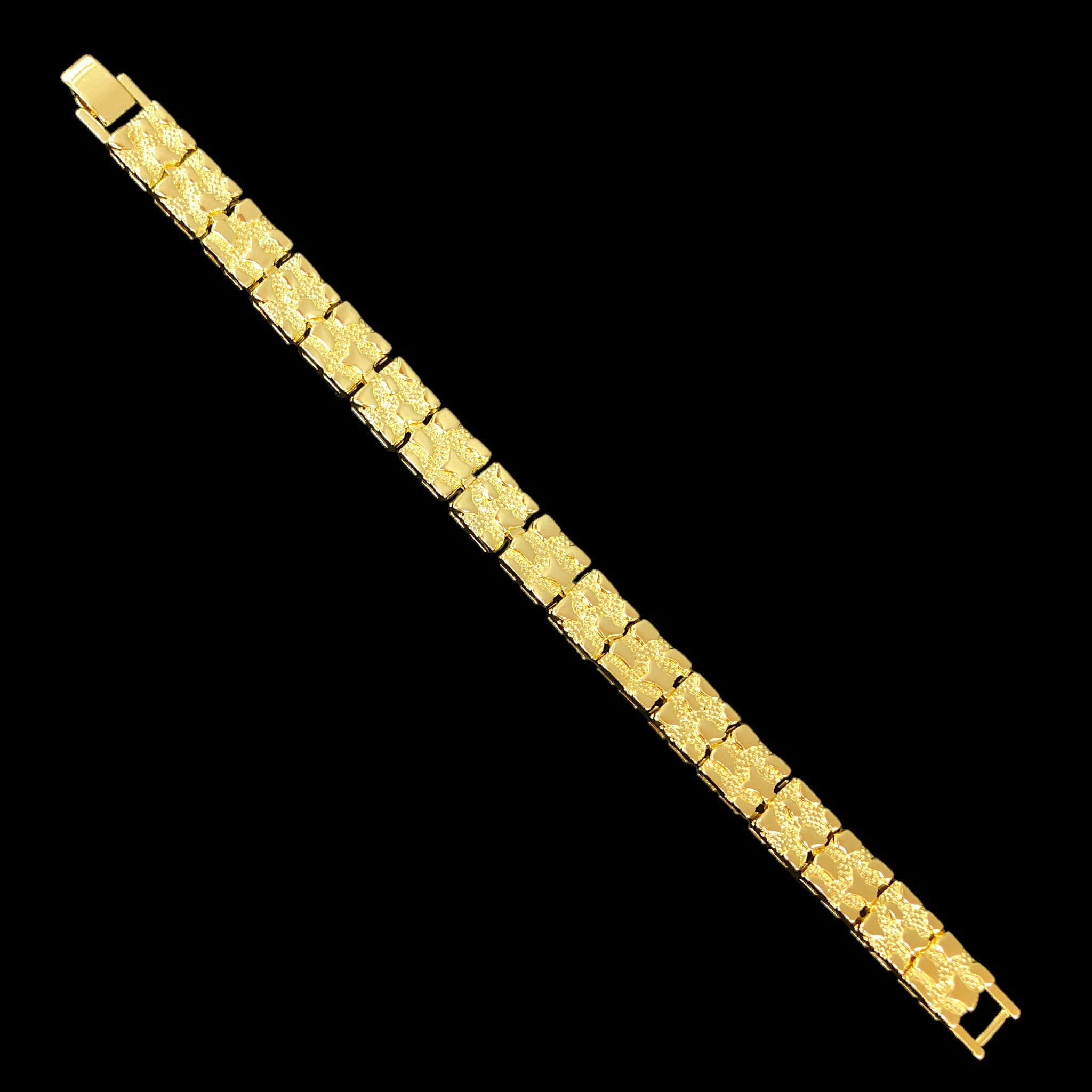 18k Gold Filled Nugget Style Bracelet