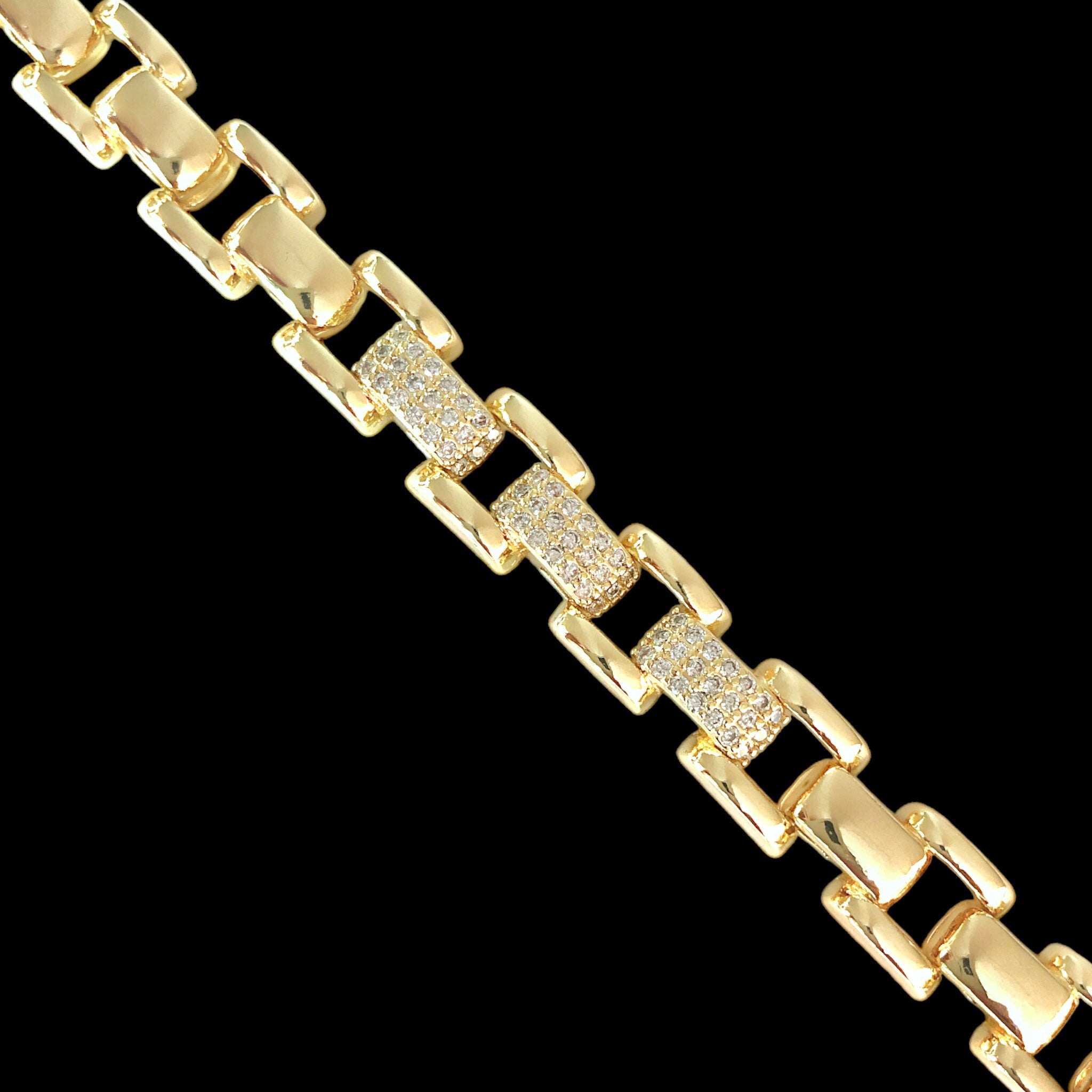 Oro Laminado Gold Filled Madame Rose Bracelet