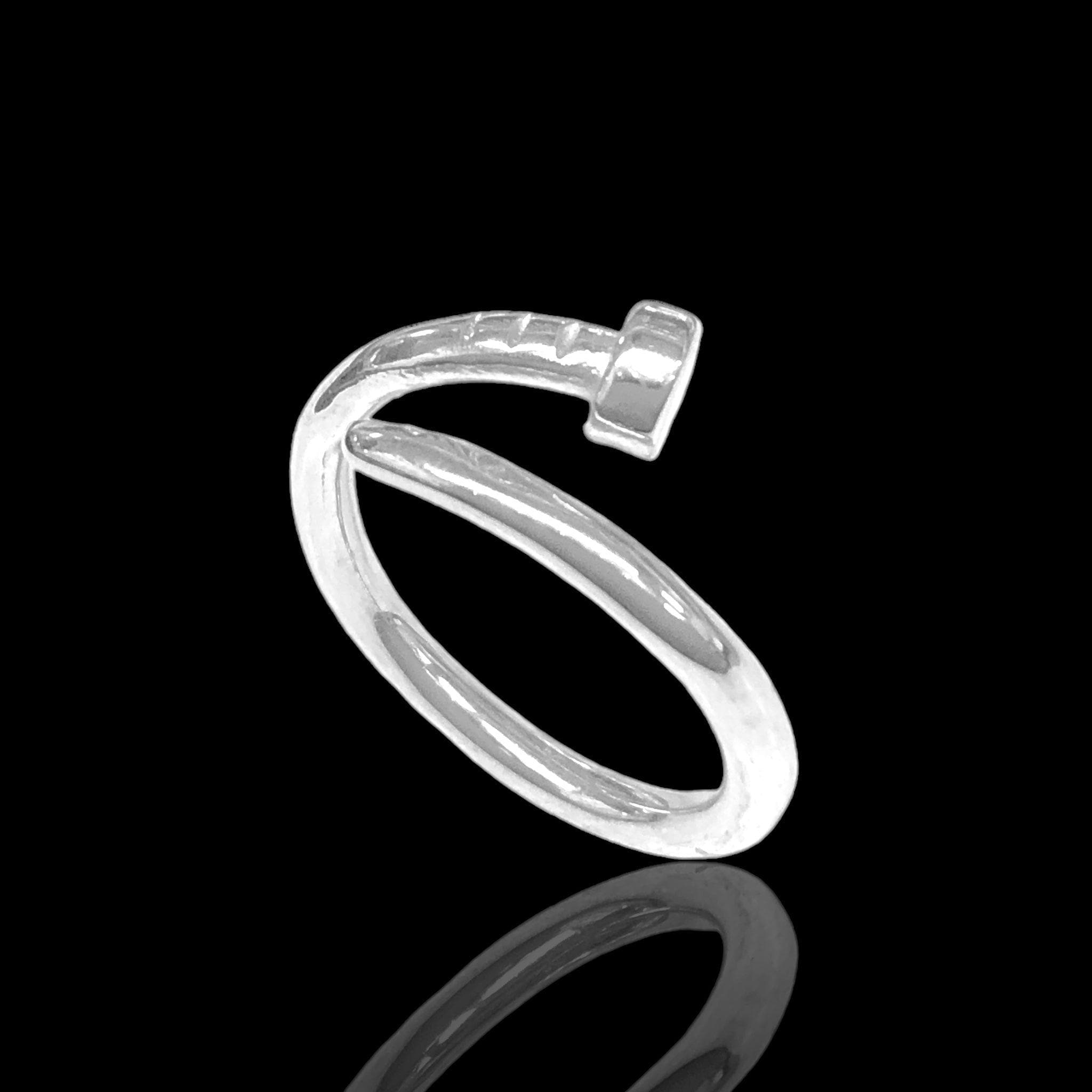 316L Stainless Steel Florentine Artisan Ring- kuania oro laminado