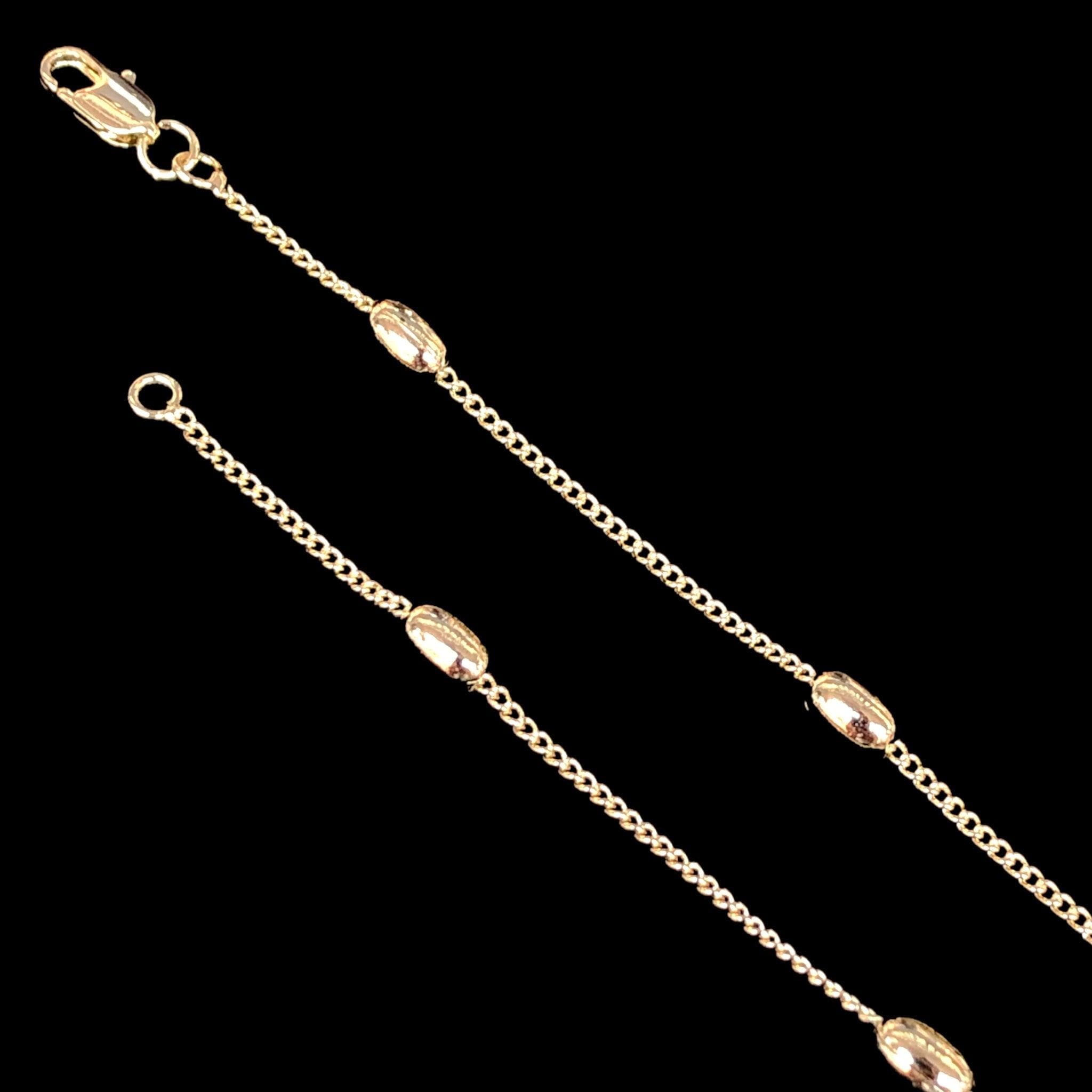 18K Gold-Filled 3.5mm Oval Ball Chain (Pack of 12) -18K Gold Filled Oro Laminado CHAIN - KUANIA