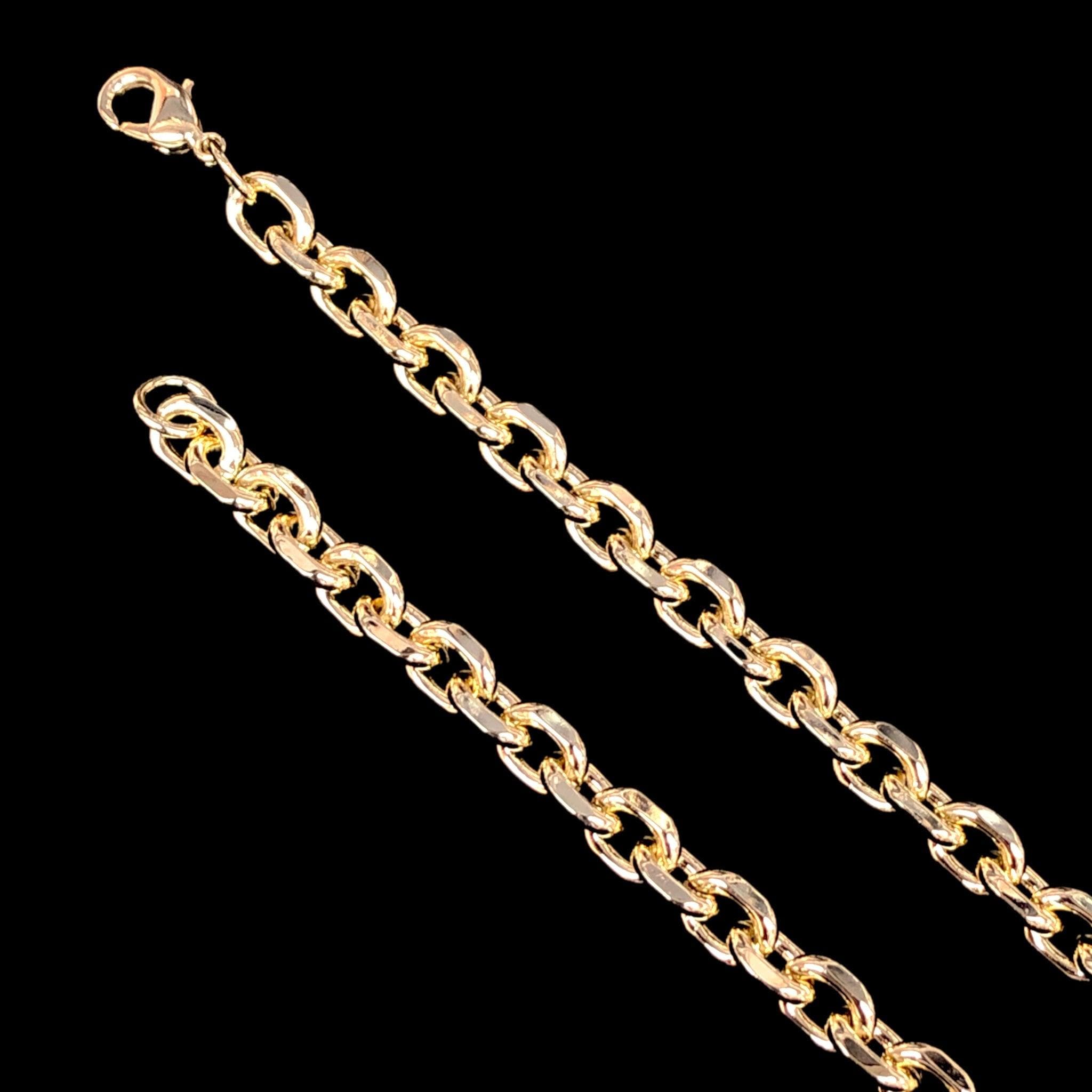 18K Gold-Filled 6mm Milano Cuban Chain (Pack of 3) -18K Gold Filled Oro Laminado CHAIN - KUANIA