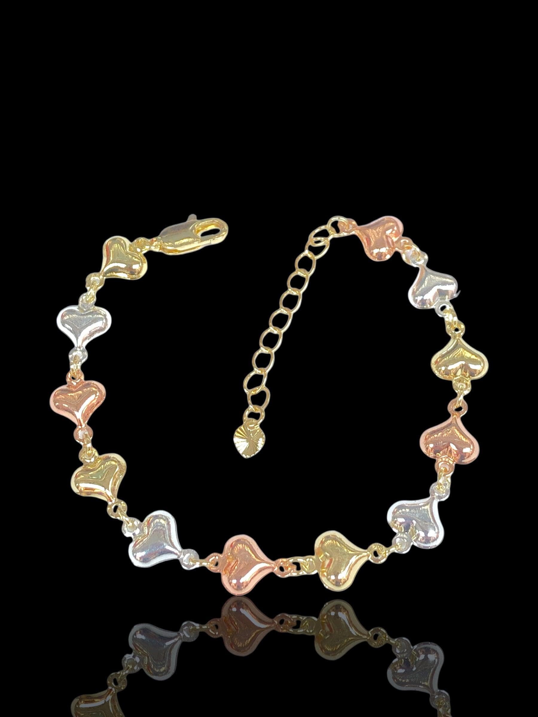 18K Gold-Filled Venetian Heart Bracelet - KUANIA