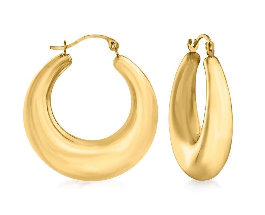 OLE 0426 -18K Gold Filled Oro Laminado EARRINGS, NEW - KUANIA