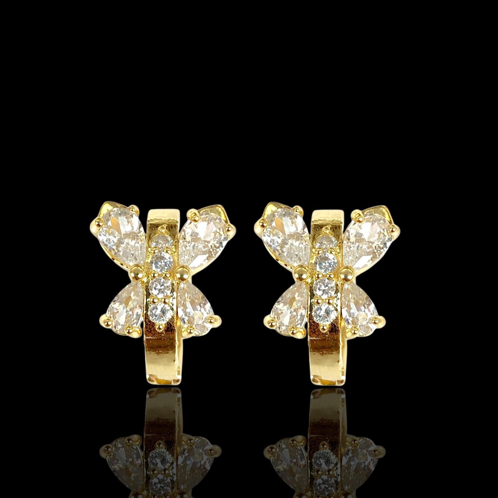 OLE 0427 -18K Gold Filled Oro Laminado EARRINGS - KUANIA