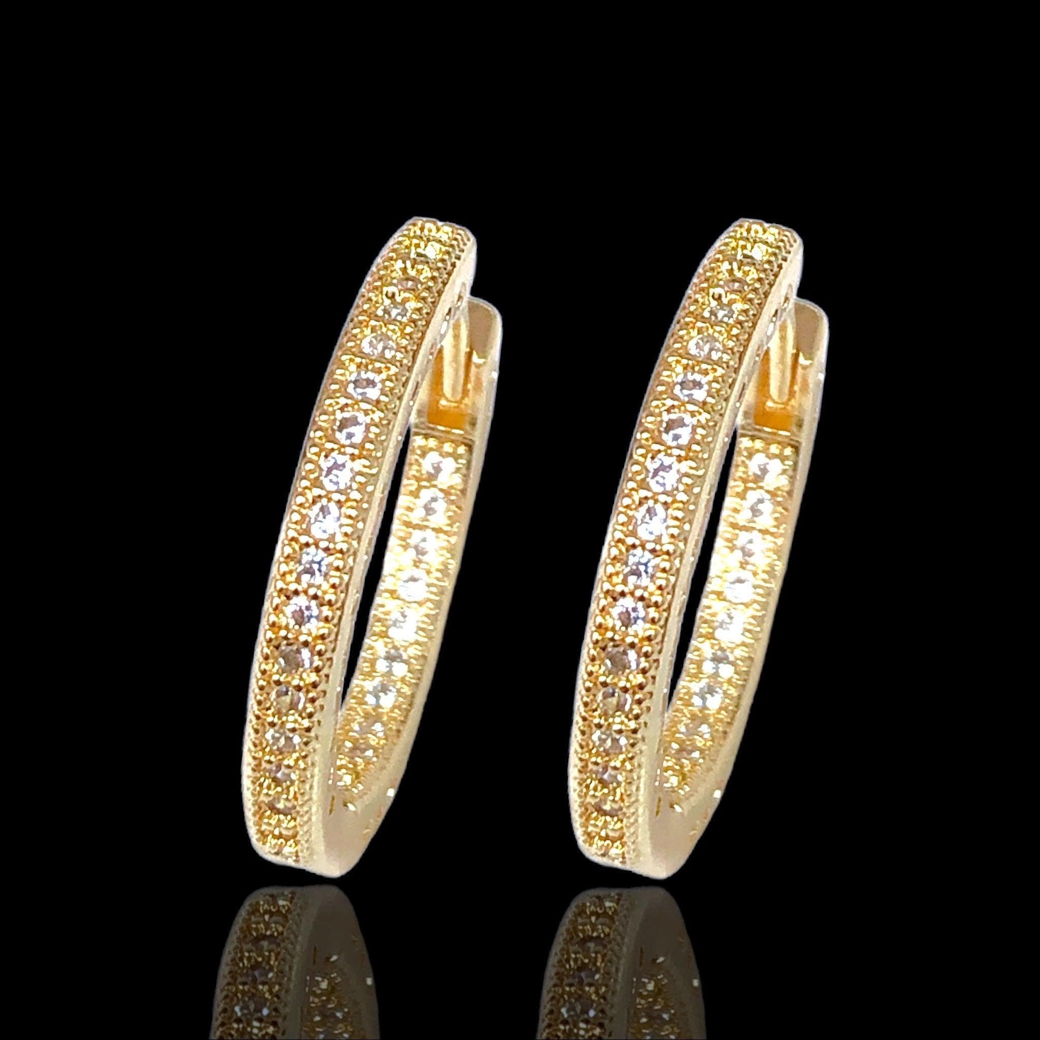 OLE 0455 -18K Gold Filled Oro Laminado EARRINGS - KUANIA