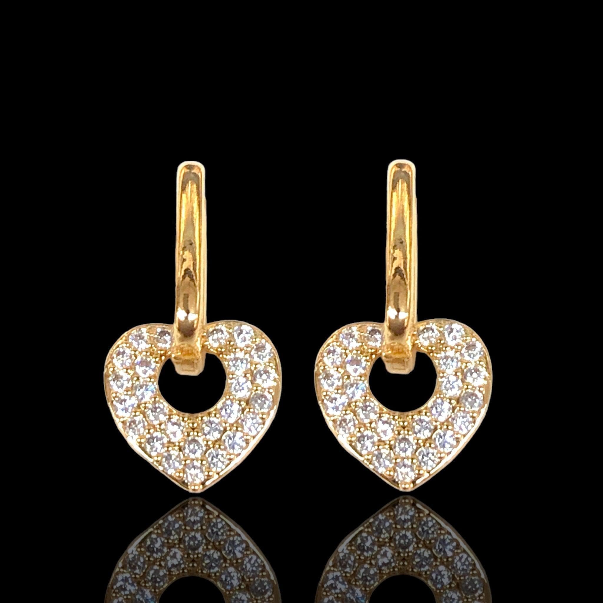 OLE 0456 -18K Gold Filled Oro Laminado EARRINGS, NEW - KUANIA