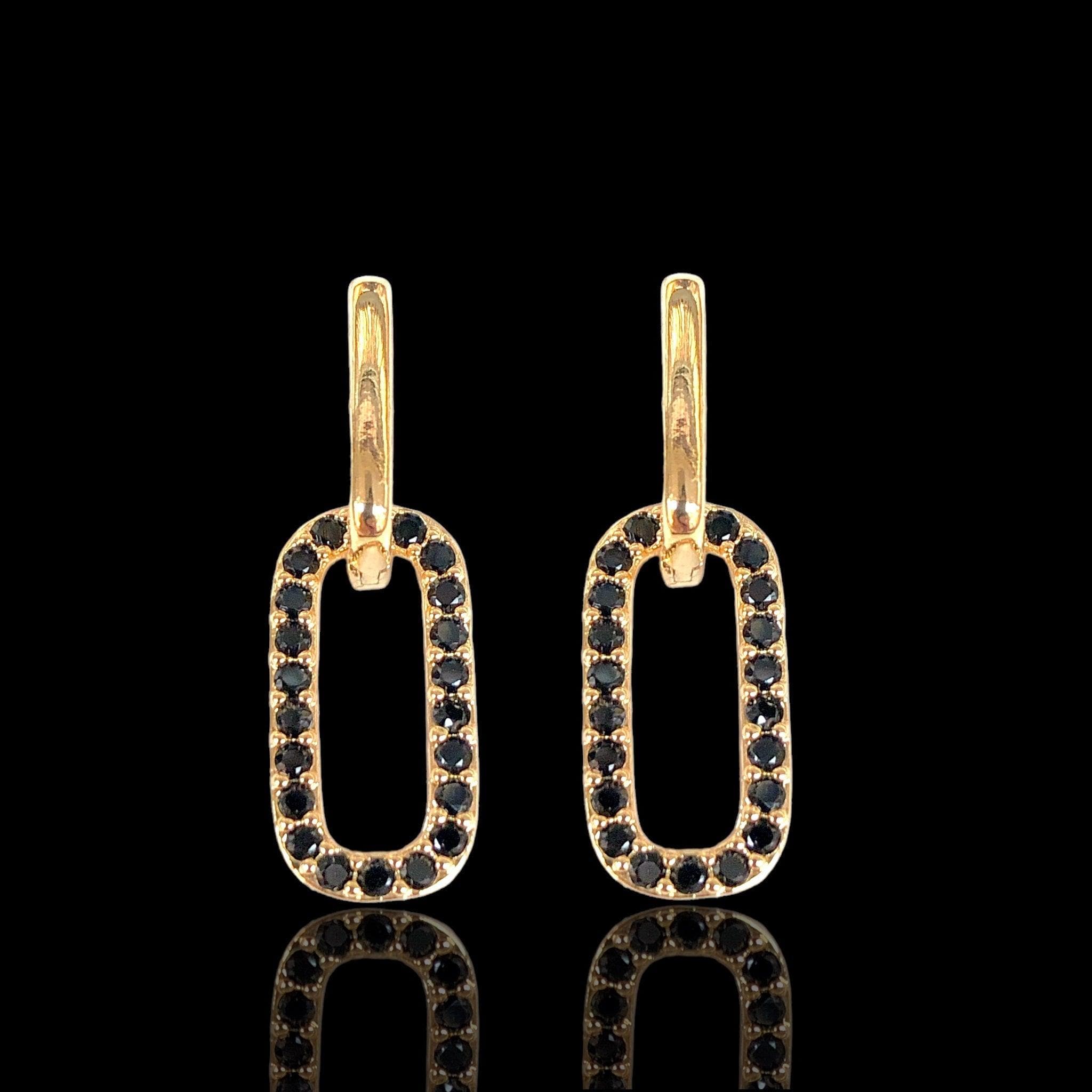 OLE 0457 -18K Gold Filled Oro Laminado EARRINGS, NEW - KUANIA