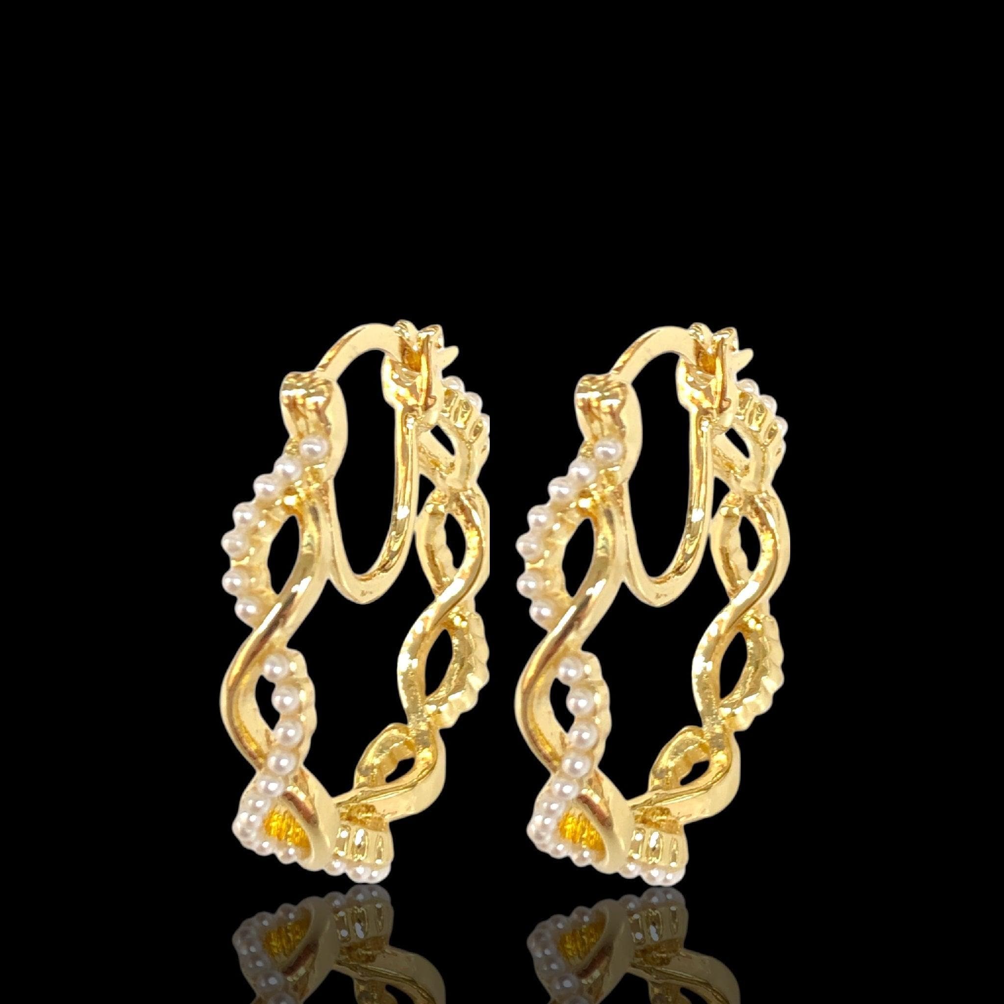 OLE 0461 -18K Gold Filled Oro Laminado EARRINGS - KUANIA