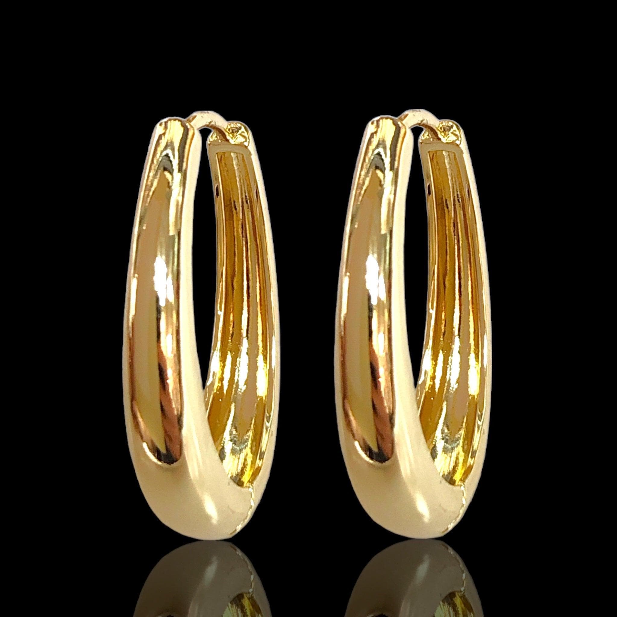 OLE 0463 -18K Gold Filled Oro Laminado EARRINGS - KUANIA