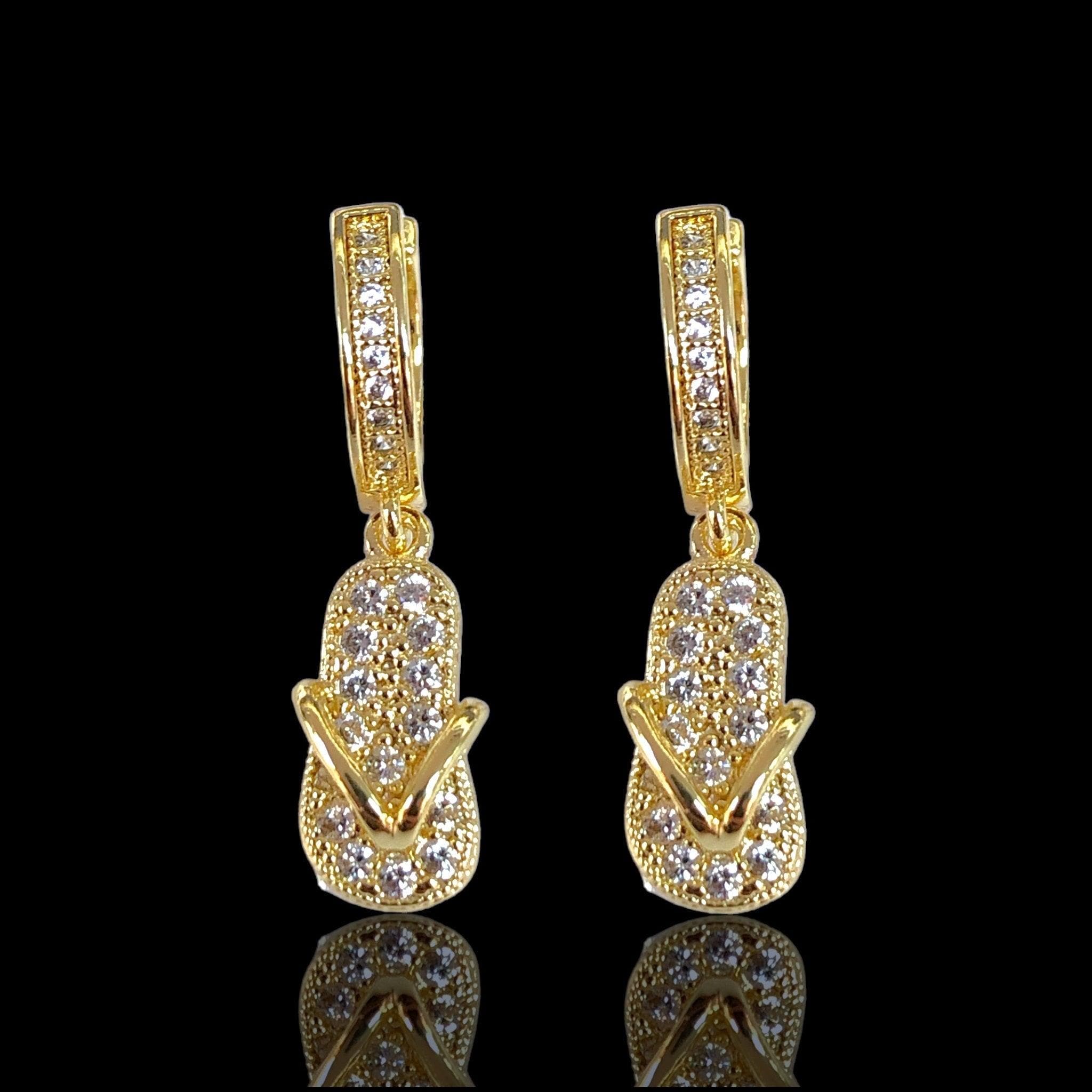 OLE 0465 -18K Gold Filled Oro Laminado EARRINGS - KUANIA