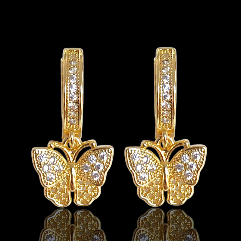 OLE 0468 -18K Gold Filled Oro Laminado EARRINGS - KUANIA