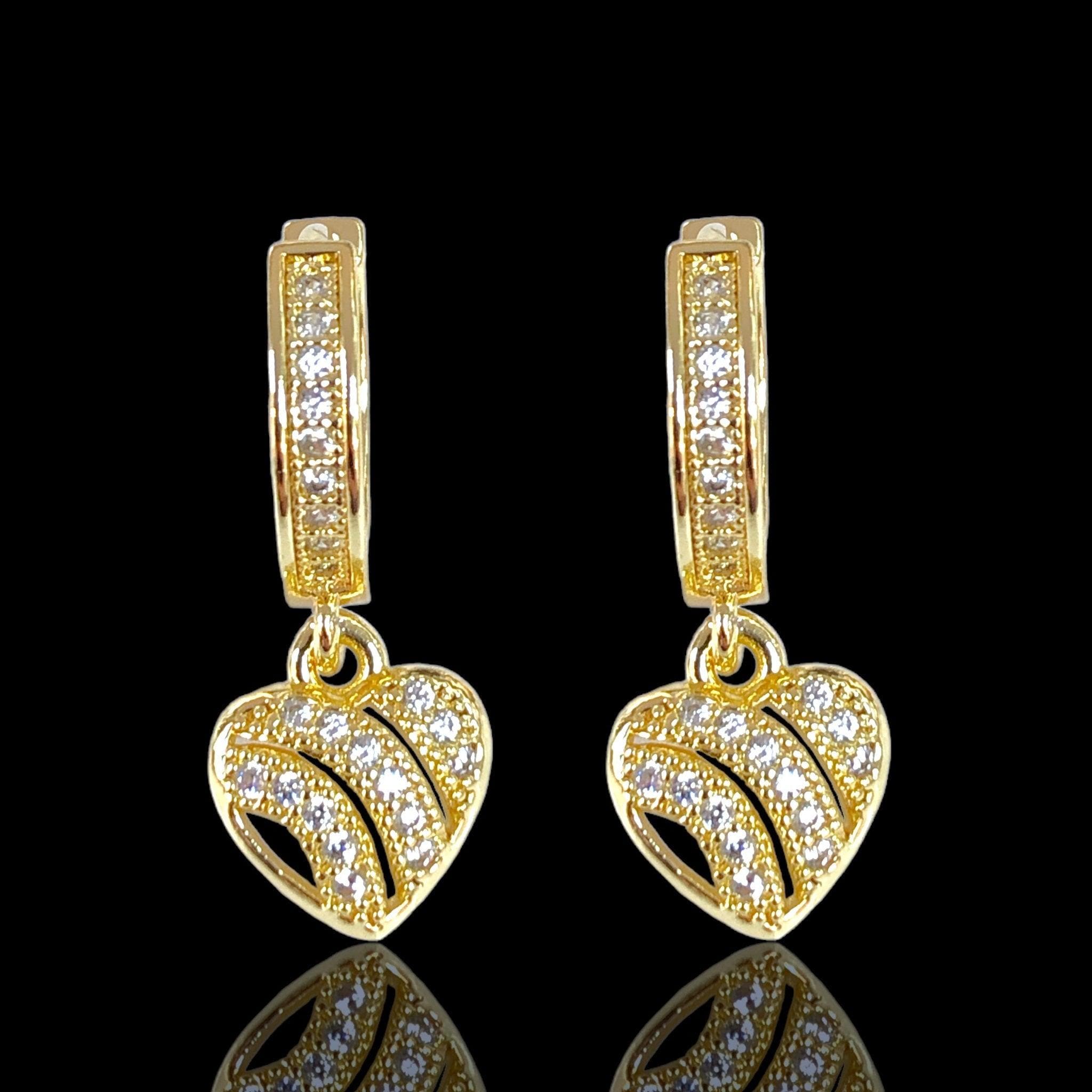 OLE 0469 -18K Gold Filled Oro Laminado EARRINGS - KUANIA