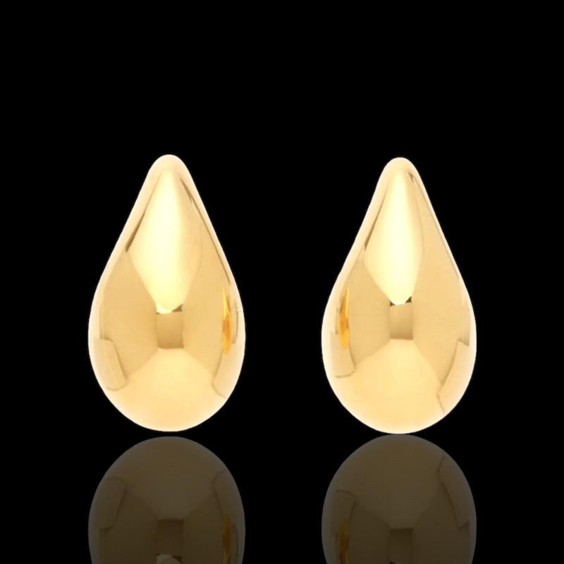 OLE 0483 -18K Gold Filled Oro Laminado EARRINGS, NEW - KUANIA