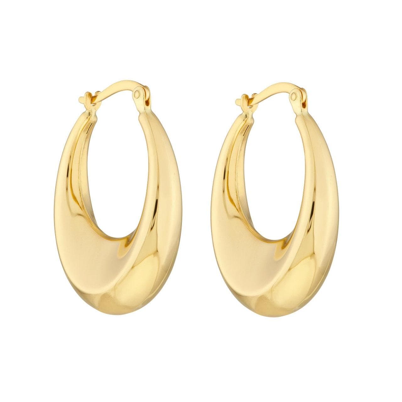 OLE 0486 -18K Gold Filled Oro Laminado EARRINGS, NEW - KUANIA