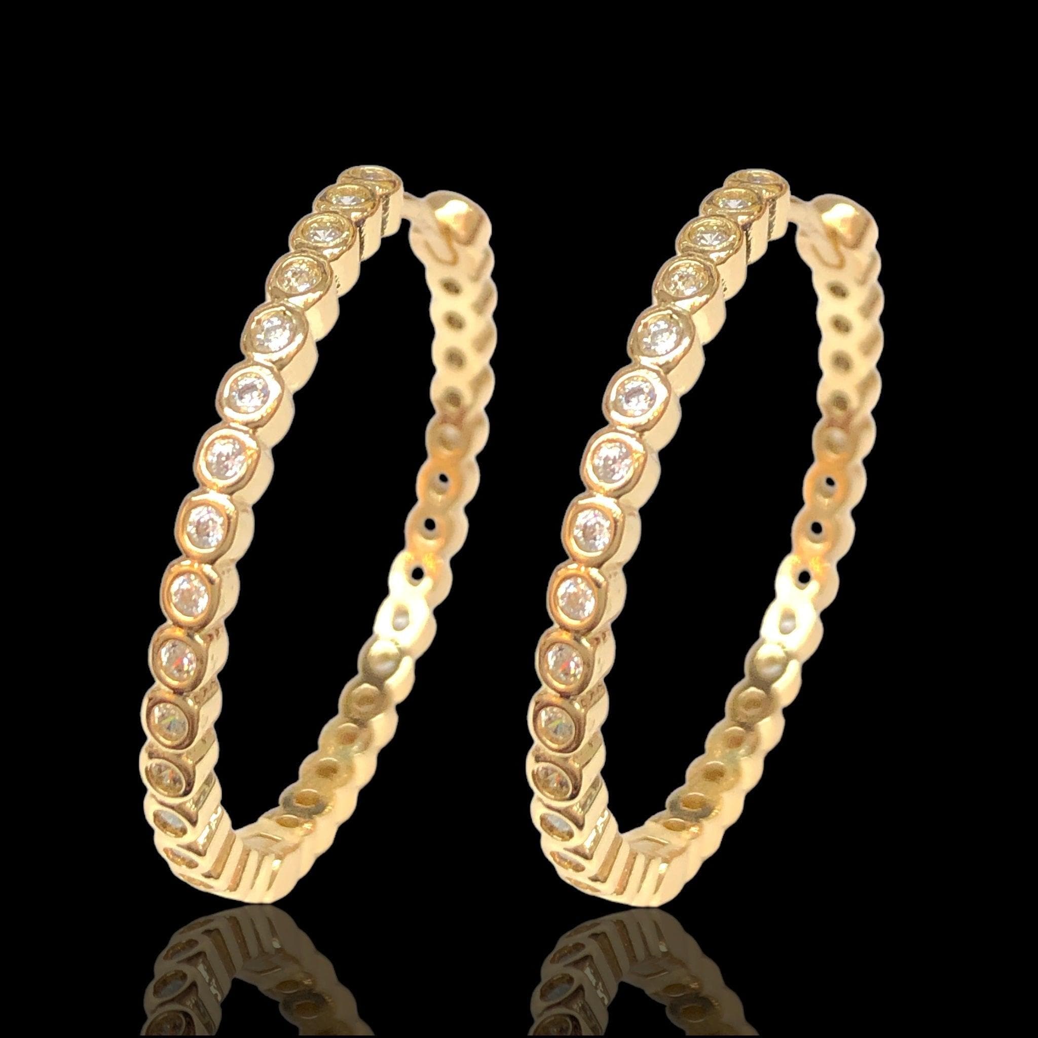 OLE 0499 -18K Gold Filled Oro Laminado EARRINGS - KUANIA