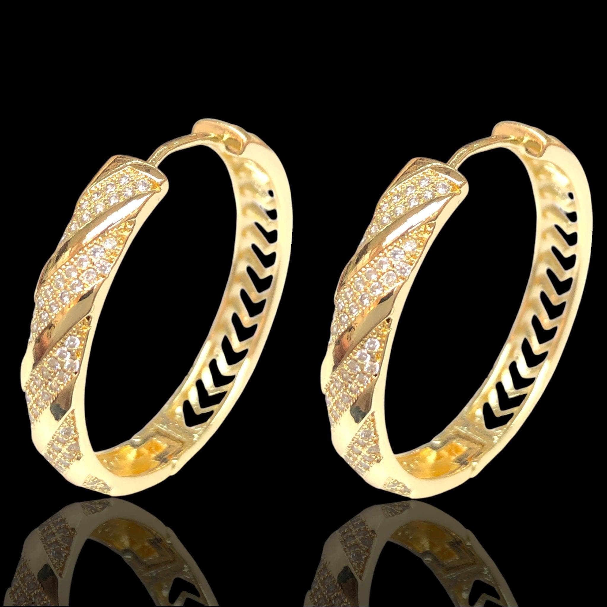 OLE 0502 -18K Gold Filled Oro Laminado EARRINGS - KUANIA