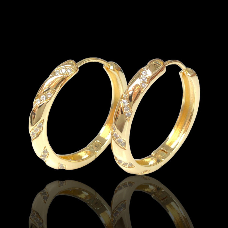 OLE 0511 -18K Gold Filled Oro Laminado EARRINGS - KUANIA