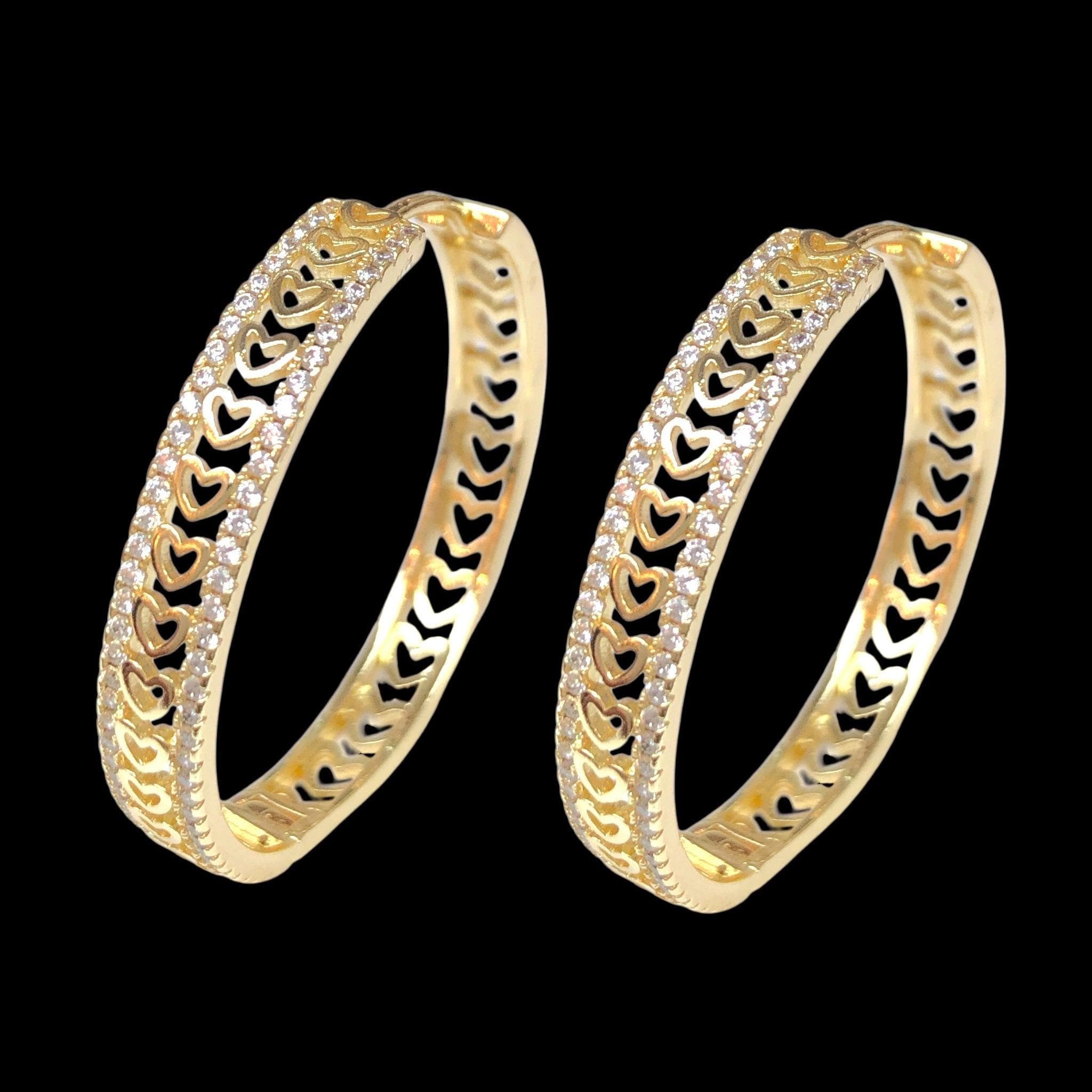 OLE 0513 -18K Gold Filled Oro Laminado EARRINGS - KUANIA
