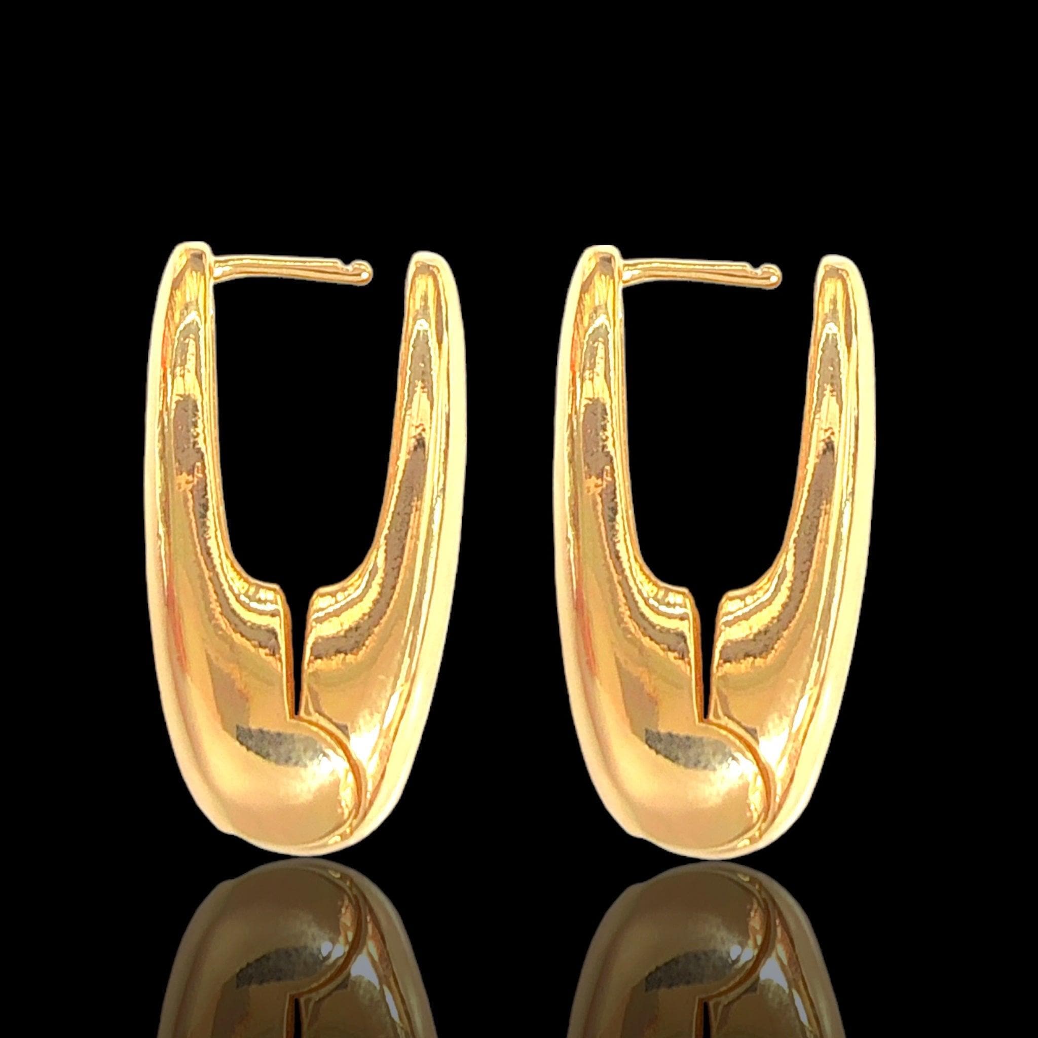 OLE 0526 -18K Gold Filled Oro Laminado EARRINGS - KUANIA