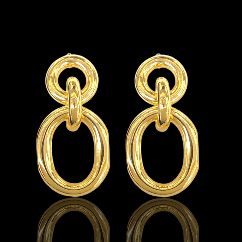 OLE 0535 -18K Gold Filled Oro Laminado EARRINGS - KUANIA