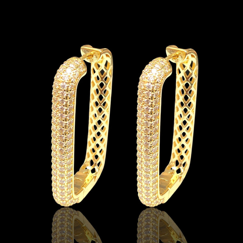 OLE 0550 -18K Gold Filled Oro Laminado EARRINGS - KUANIA