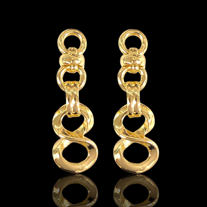 OLE 0583 -18K Gold Filled Oro Laminado EARRINGS - KUANIA