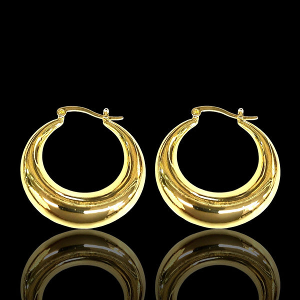 OLE 590 -18K Gold Filled Oro Laminado EARRINGS - KUANIA