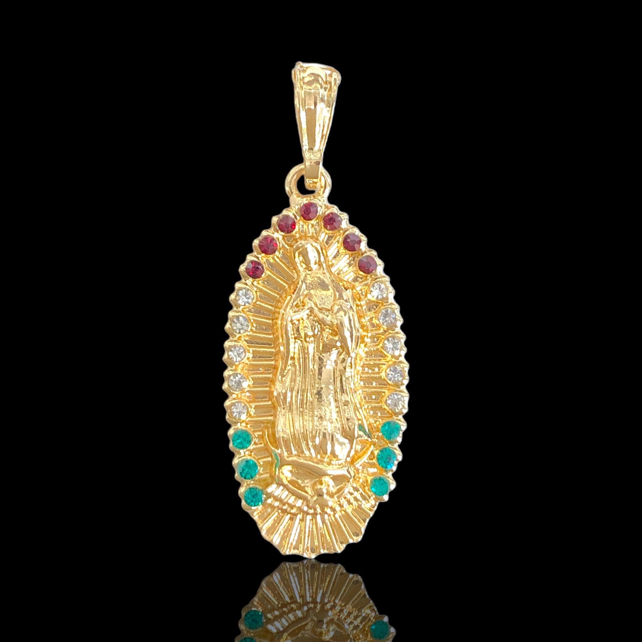 OLP 0495 18K Gold Filled Holy Light Guadalupe Pendant-kuania oro laminado