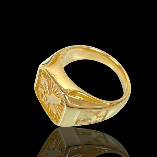 OLRA 0090 -18K Gold Filled Oro Laminado RING - KUANIA