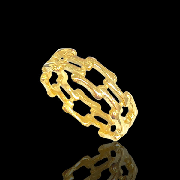 OLRA 0114 -18K Gold Filled Oro Laminado RING - KUANIA
