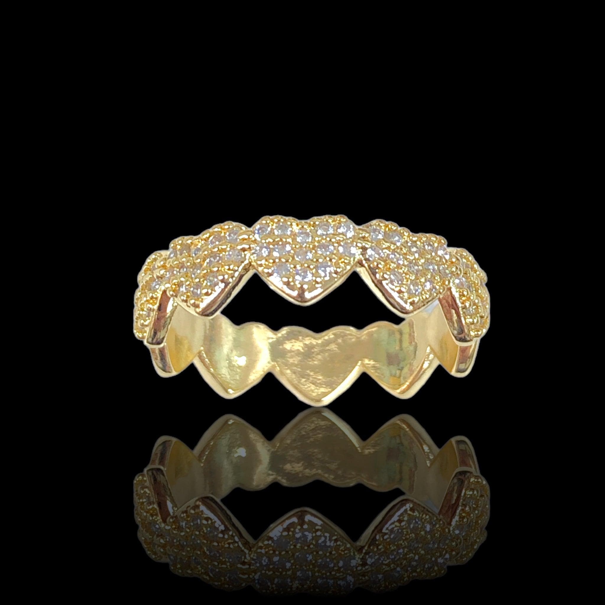 OLRA 0120 18K Gold Filled Eternal Heart Ring- kuania oro laminado