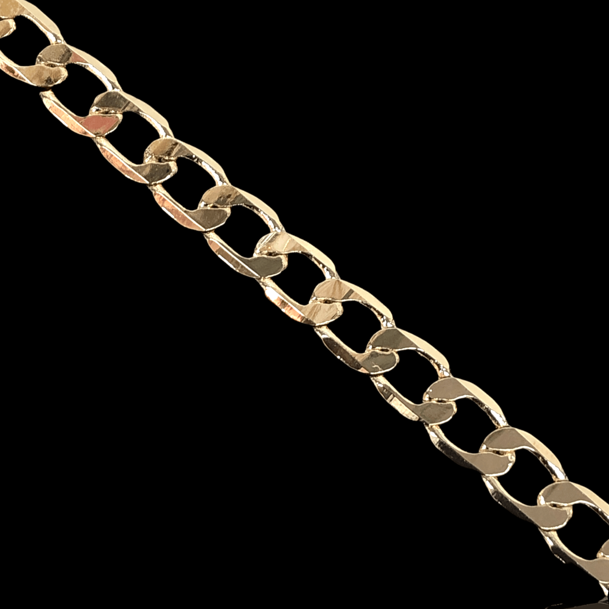 Gold Filled Oro Laminado 8.8mm Cuban Chain Men's Bracelet