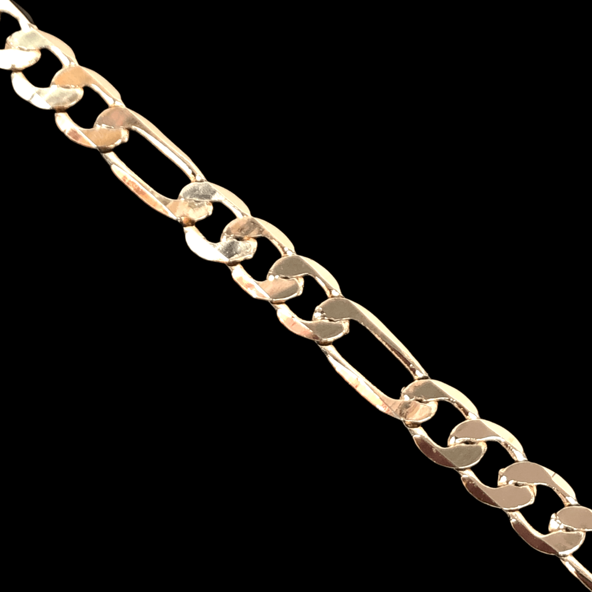 Oro Laminado Gold Filled 7mm Figaro Men's Bracelet (PACK OF 6)